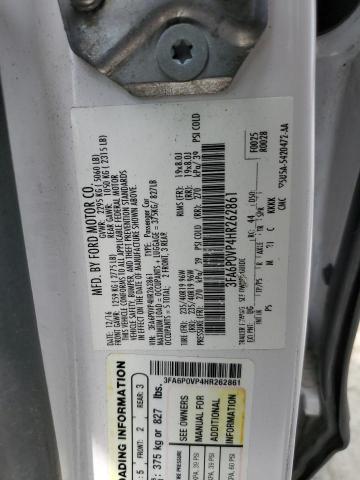 VIN 3FA6P0VP4HR262861 2017 Ford Fusion, Sport no.12