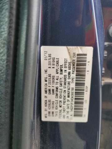 1HGCP2F34CA086788 2012 Honda Accord Lx