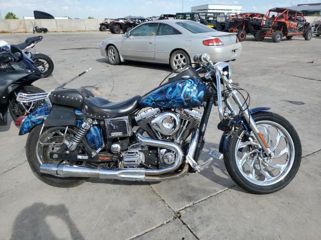 HARLEY-DAVIDSON FXDL 2004 blue road/str gas 1HD1GDV104K321988 photo #1