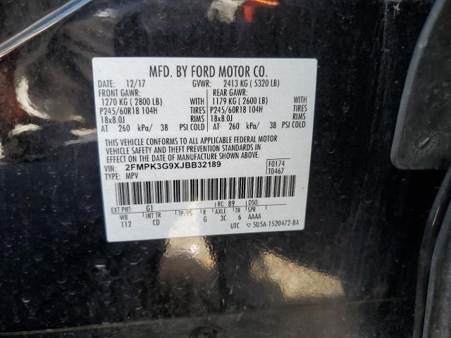 2018 FORD EDGE SE - 2FMPK3G9XJBB32189
