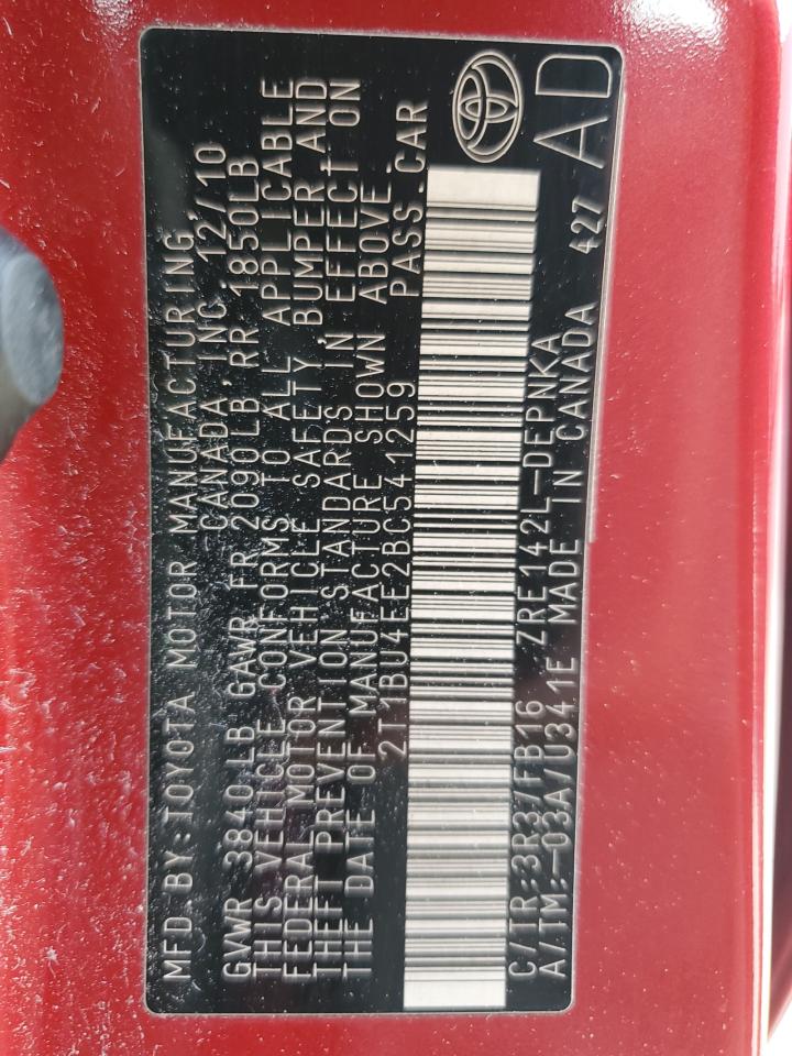 2T1BU4EE2BC541259 2011 Toyota Corolla Base