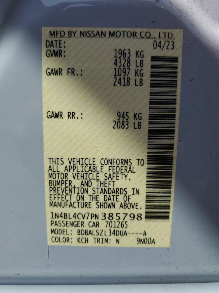 1N4BL4CV7PN385798 NISSAN ALTIMA 2023