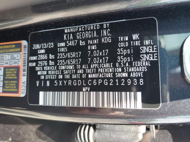 2023 Kia Sorento Lx VIN: 5XYRGDLC6PG212938 Lot: 54534794