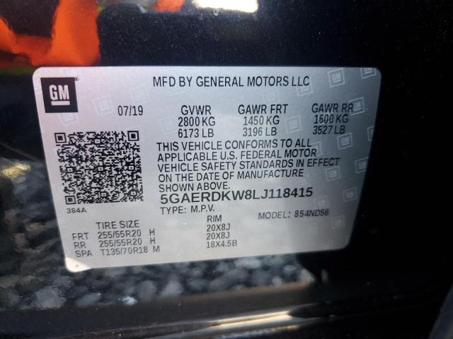 2020 Buick Enclave Avenir VIN: 5GAERDKW8LJ118415 Lot: 56388604