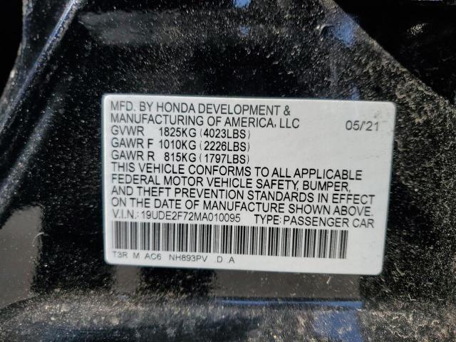 19UDE2F72MA010095 Acura ILX PREMIU 12