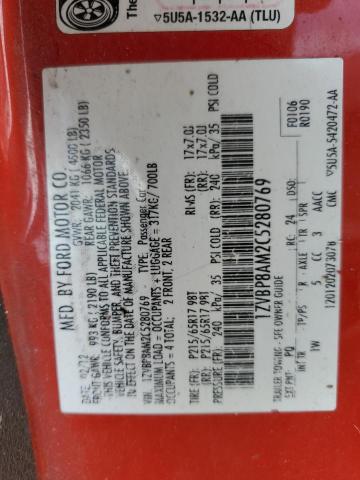 2012 FORD MUSTANG #3301834443