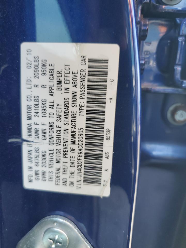 JH4CU2F69AC020805 2010 Acura Tsx