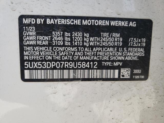 5UX53DP07R9U58412 BMW X3 XDRIVE3 13