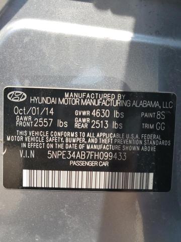 2015 Hyundai Sonata Sport VIN: 5NPE34AB7FH099433 Lot: 56941054