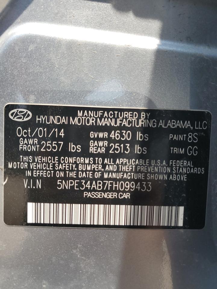 5NPE34AB7FH099433 2015 Hyundai Sonata Sport