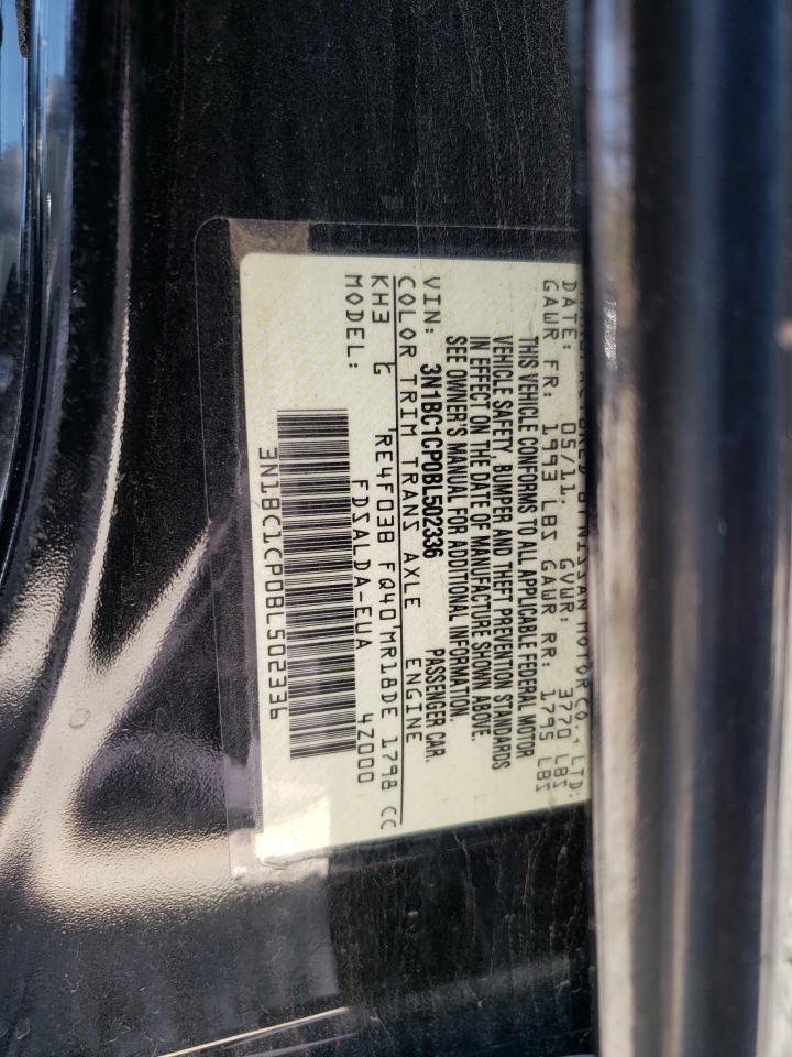 3N1BC1CP0BL502336 2011 Nissan Versa S