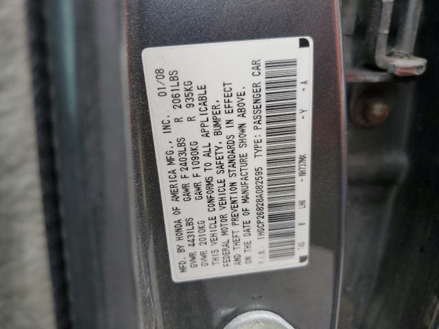 2008 Honda Accord Exl VIN: 1HGCP26828A082595 Lot: 56213034