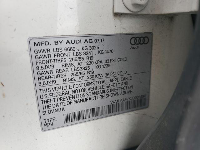 WA1LAAF7XJD005490 2018 AUDI Q7 - Image 13