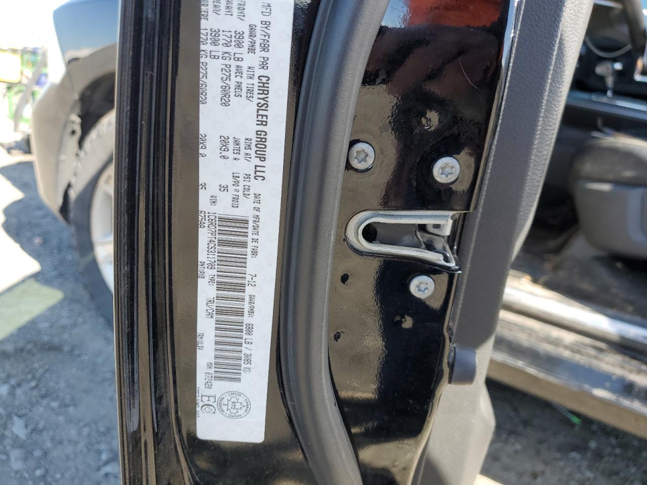 1C6RD7PT4CS311709 2012 Dodge Ram 1500 Longhorn