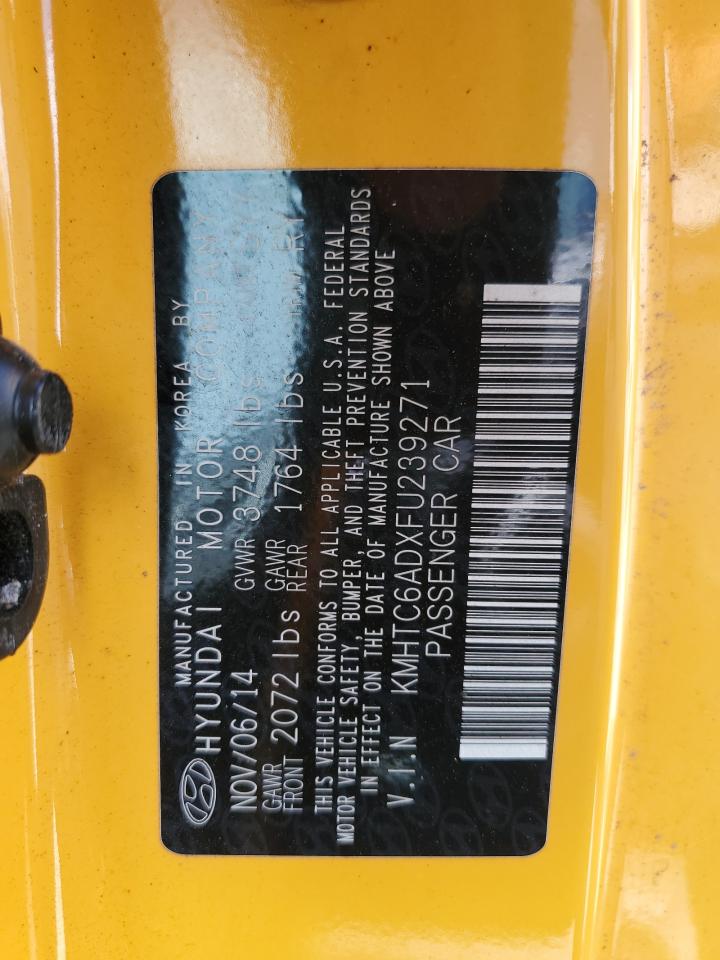 KMHTC6ADXFU239271 2015 Hyundai Veloster