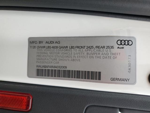 2021 Audi A4 Premium 40 VIN: WAUABAF46MA032009 Lot: 55456174