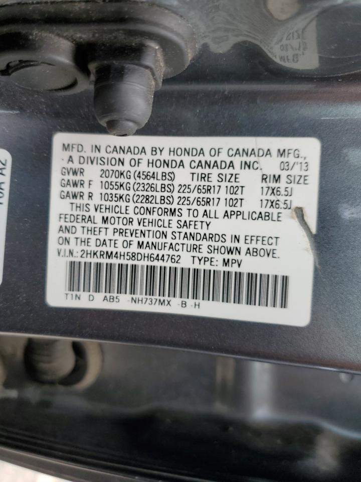 2HKRM4H58DH644762 2013 Honda Cr-V Ex