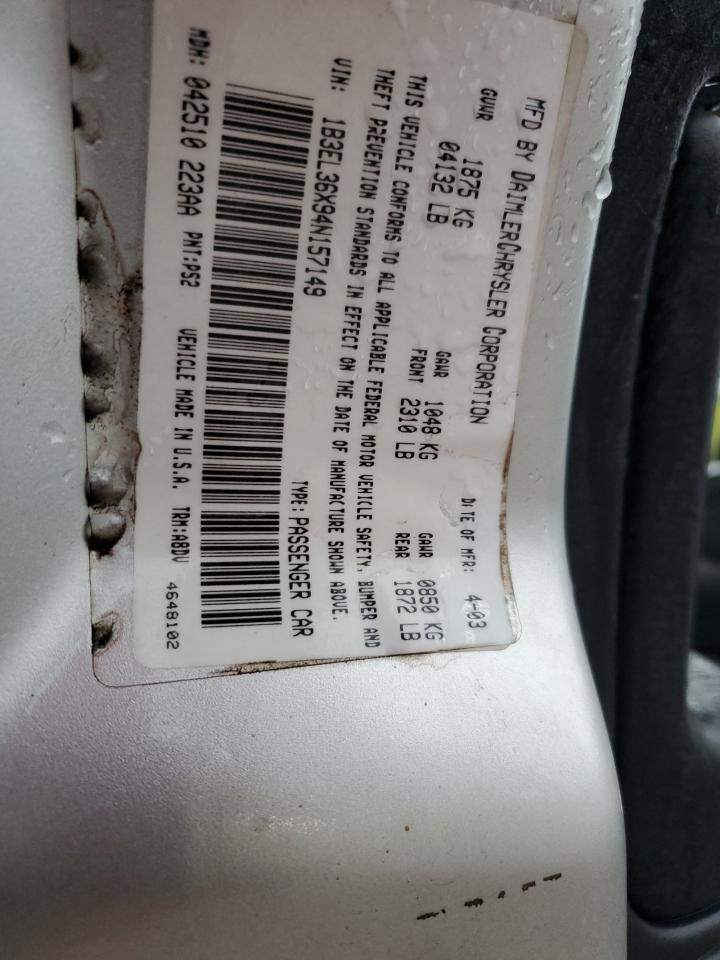 1B3EL36X94N157149 2004 Dodge Stratus Se