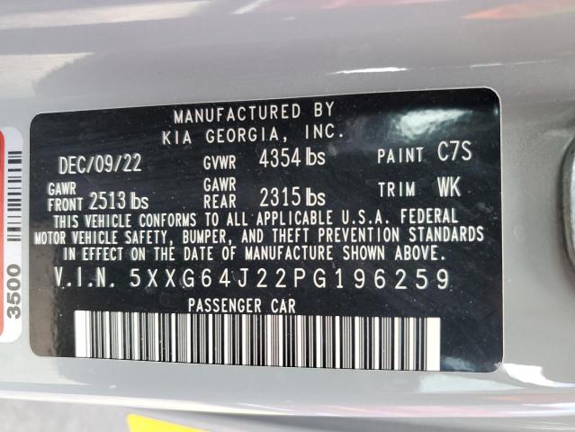 2023 Kia K5 Gt Line VIN: 5XXG64J22PG196259 Lot: 54275394