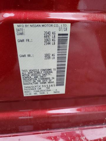 2018 Nissan Leaf S VIN: 1N4AZ1CP7JC315165 Lot: 56626994