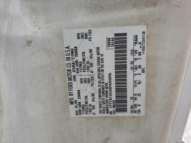 1999 Ford Ranger Super Cab VIN: 1FTYR14V4XPA94096 Lot: 54557204