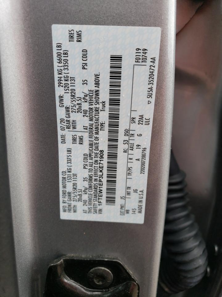 1FTEW1EP3LKE71908 FORD F-150 2020