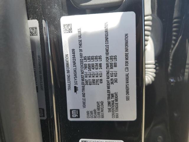 2022 CADILLAC ESCALADE S - 1GYS4GKL1NR284409