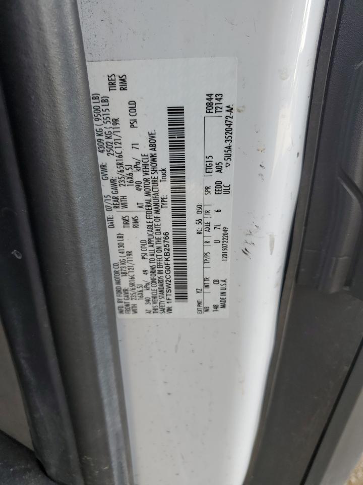 1FTSW2CG0FKB25766 2015 Ford Transit T-350