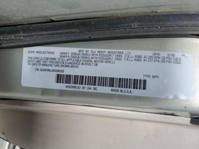 2006 Subaru Legacy Outback 3.0R Ll Bean VIN: 4S4BP86C664306508 Lot: 55326244