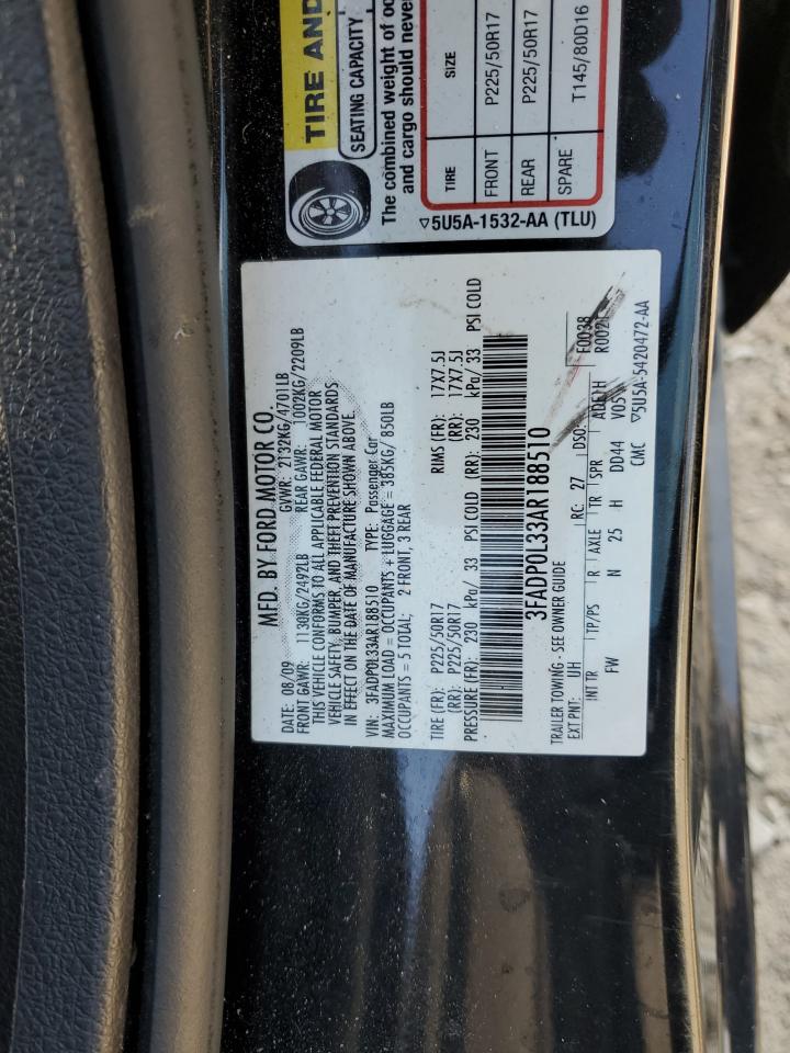 3FADP0L33AR188510 2010 Ford Fusion Hybrid