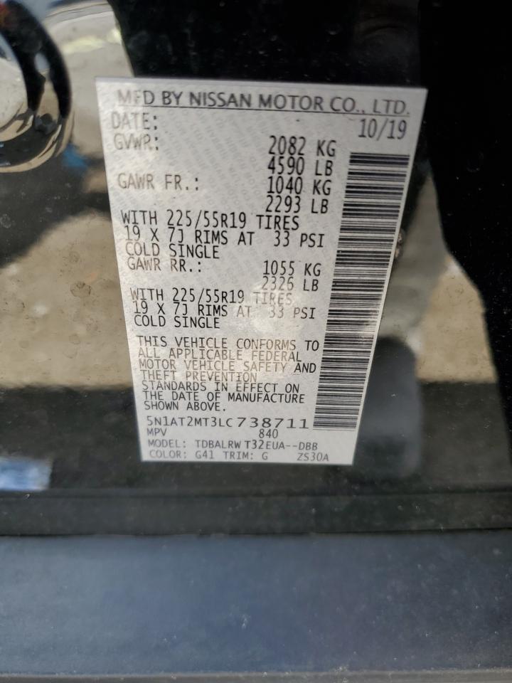 5N1AT2MT3LC738711 NISSAN ROGUE 2020