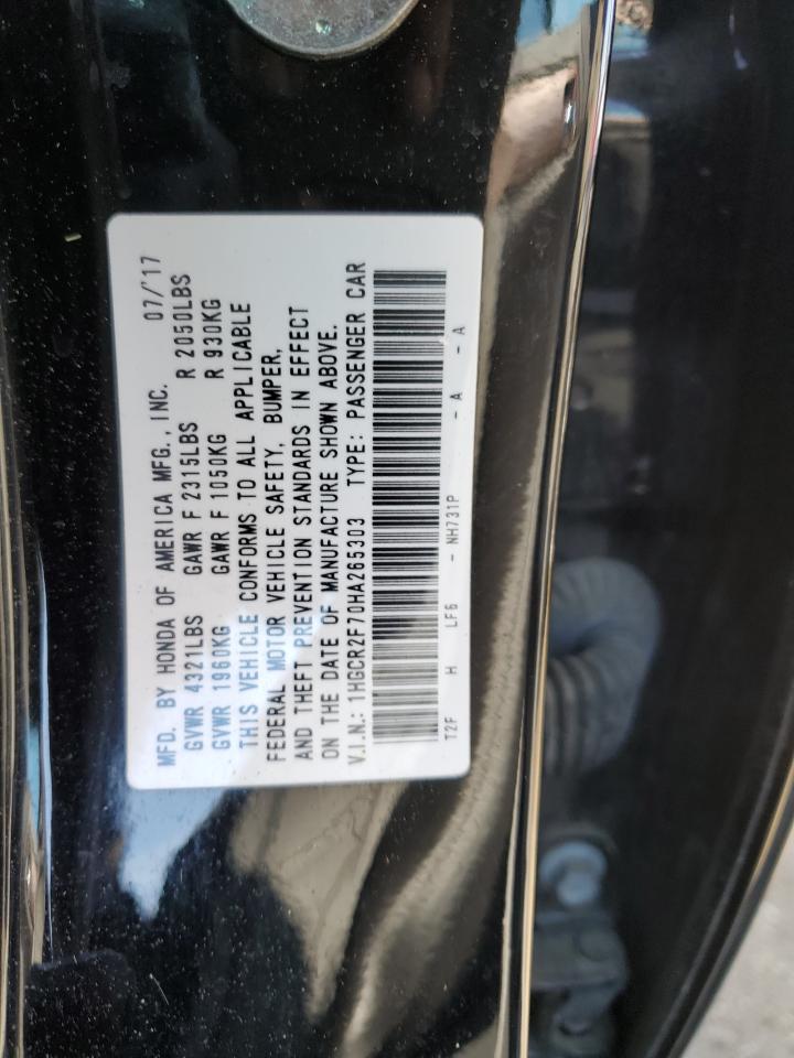 1HGCR2F70HA265303 2017 Honda Accord Ex