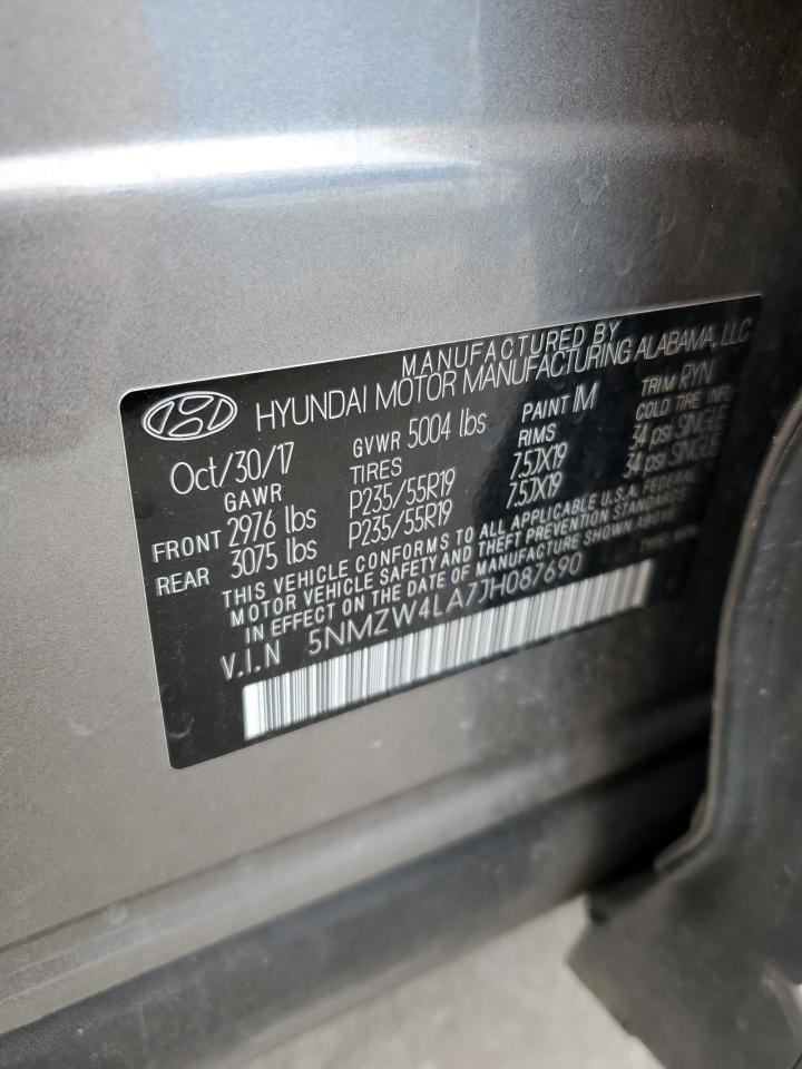 5NMZW4LA7JH087690 2018 Hyundai Santa Fe Sport