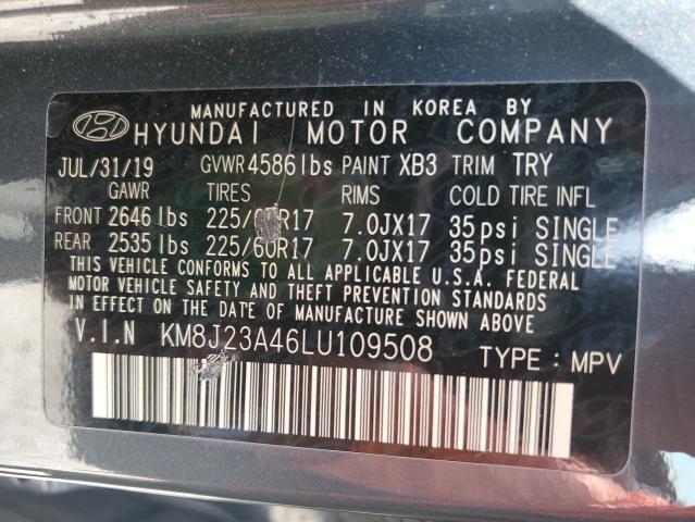 KM8J23A46LU109508 | 2020 Hyundai tucson se