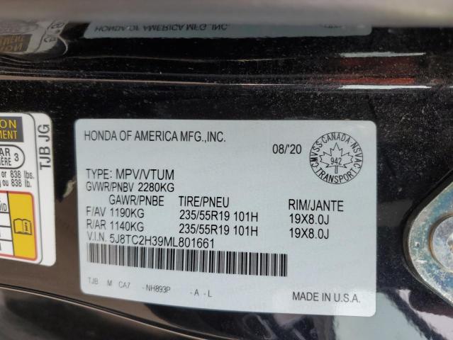 2021 Acura Rdx VIN: 5J8TC2H39ML801661 Lot: 56751814