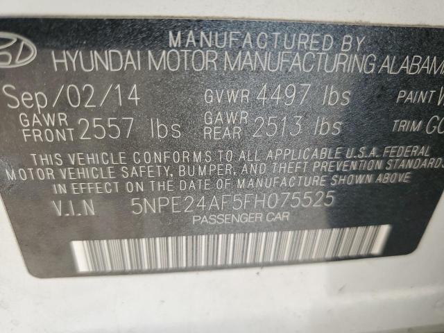 2015 HYUNDAI SONATA 4D - 5NPE24AF5FH075525