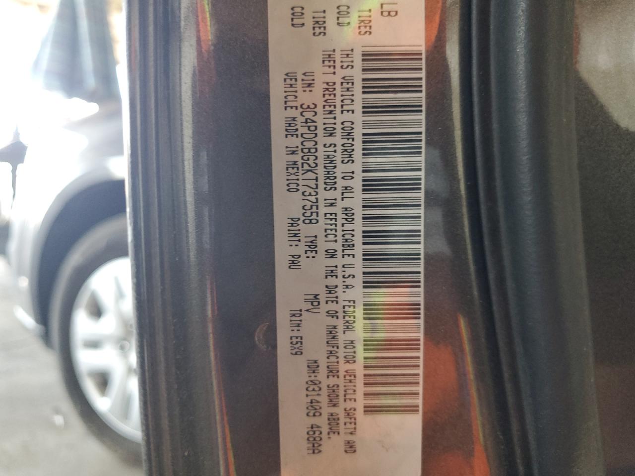 3C4PDCBG2KT737558 2019 Dodge Journey Se