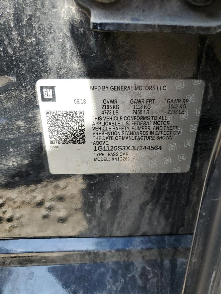 1G1125S3XJU144564 2018 Chevrolet Impala Premier