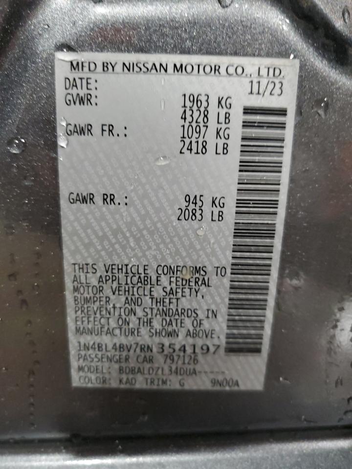 1N4BL4BV7RN354197 NISSAN ALTIMA 2024
