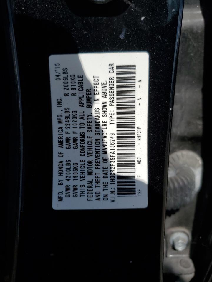 1HGCR2F39FA156249 2015 Honda Accord Lx