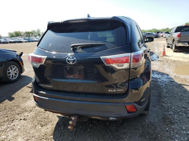 VIN 5TDJKRFH4ES025035 2014 Toyota Highlander, Xle no.6