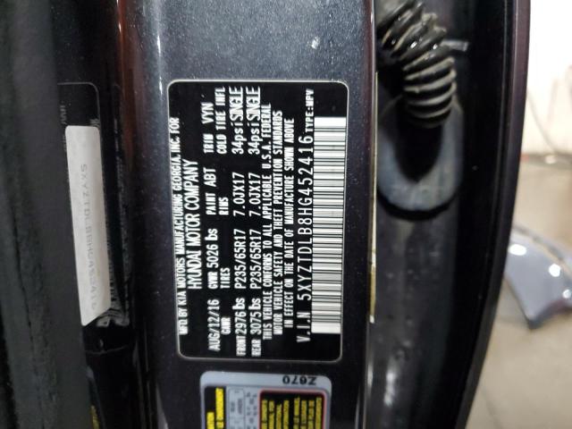 2017 Hyundai Santa Fe Sport VIN: 5XYZTDLB8HG452416 Lot: 55933064