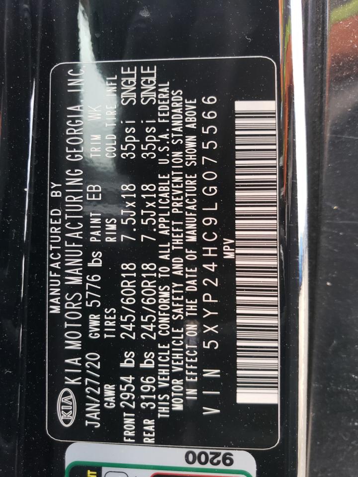5XYP24HC9LG075566 2020 Kia Telluride Lx
