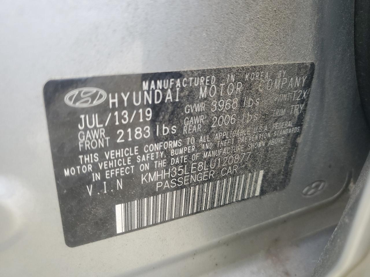 KMHH35LE8LU120877 2020 Hyundai Elantra Gt