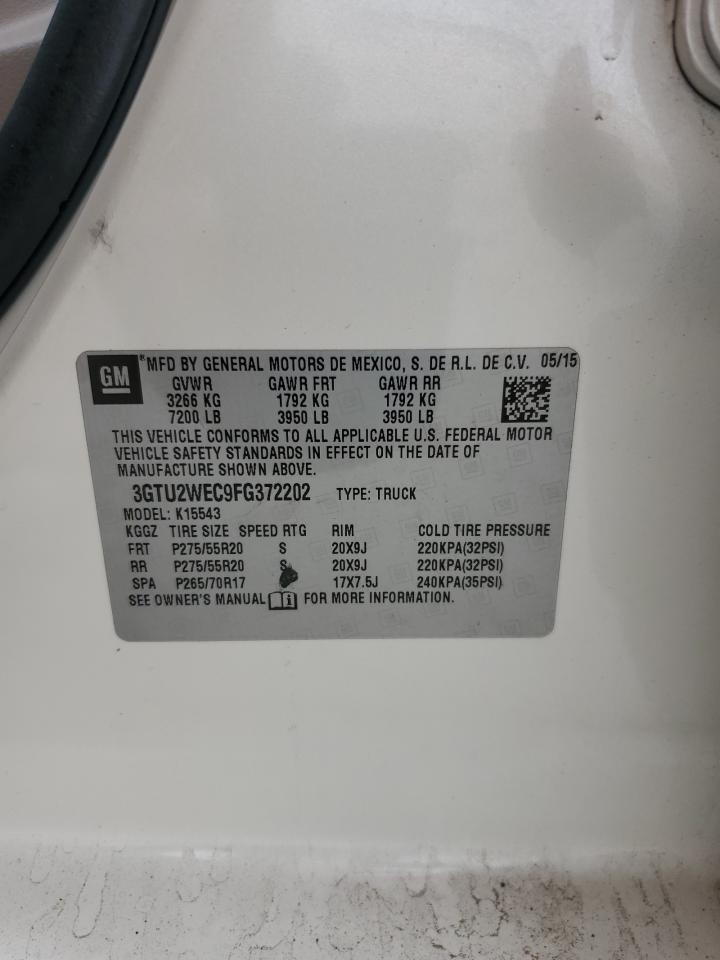 3GTU2WEC9FG372202 2015 GMC Sierra K1500 Denali