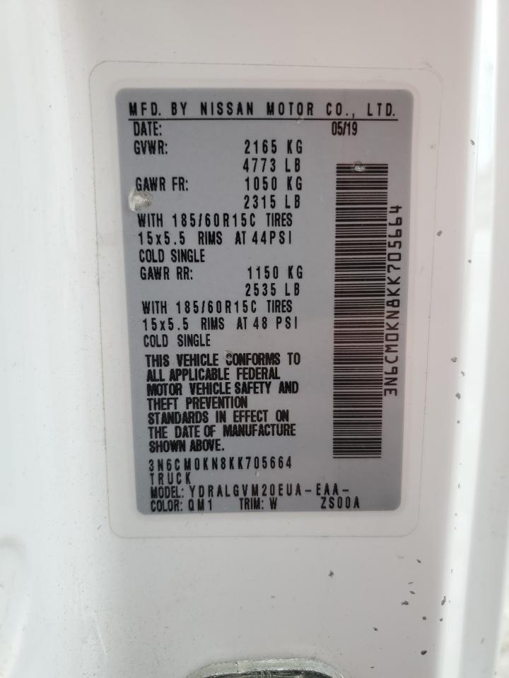 3N6CM0KN8KK705664 2019 Nissan Nv200 2.5S