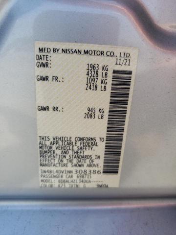 2022 NISSAN ALTIMA SV - 1N4BL4DV1NN308386