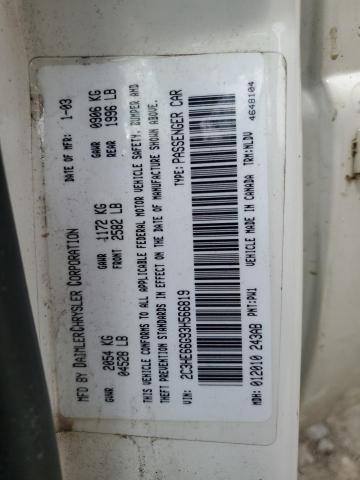 2003 Chrysler 300M VIN: 2C3HE66G93H566819 Lot: 56082284