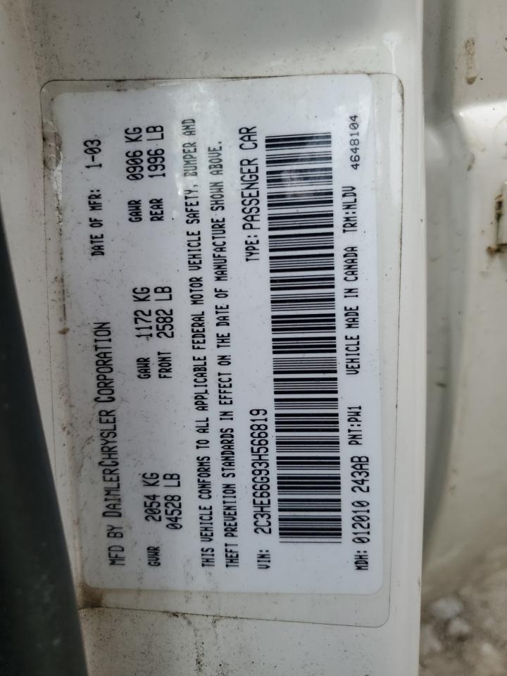 2C3HE66G93H566819 2003 Chrysler 300M