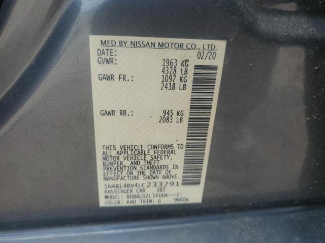 2020 NISSAN ALTIMA S - 1N4BL4BV4LC233291